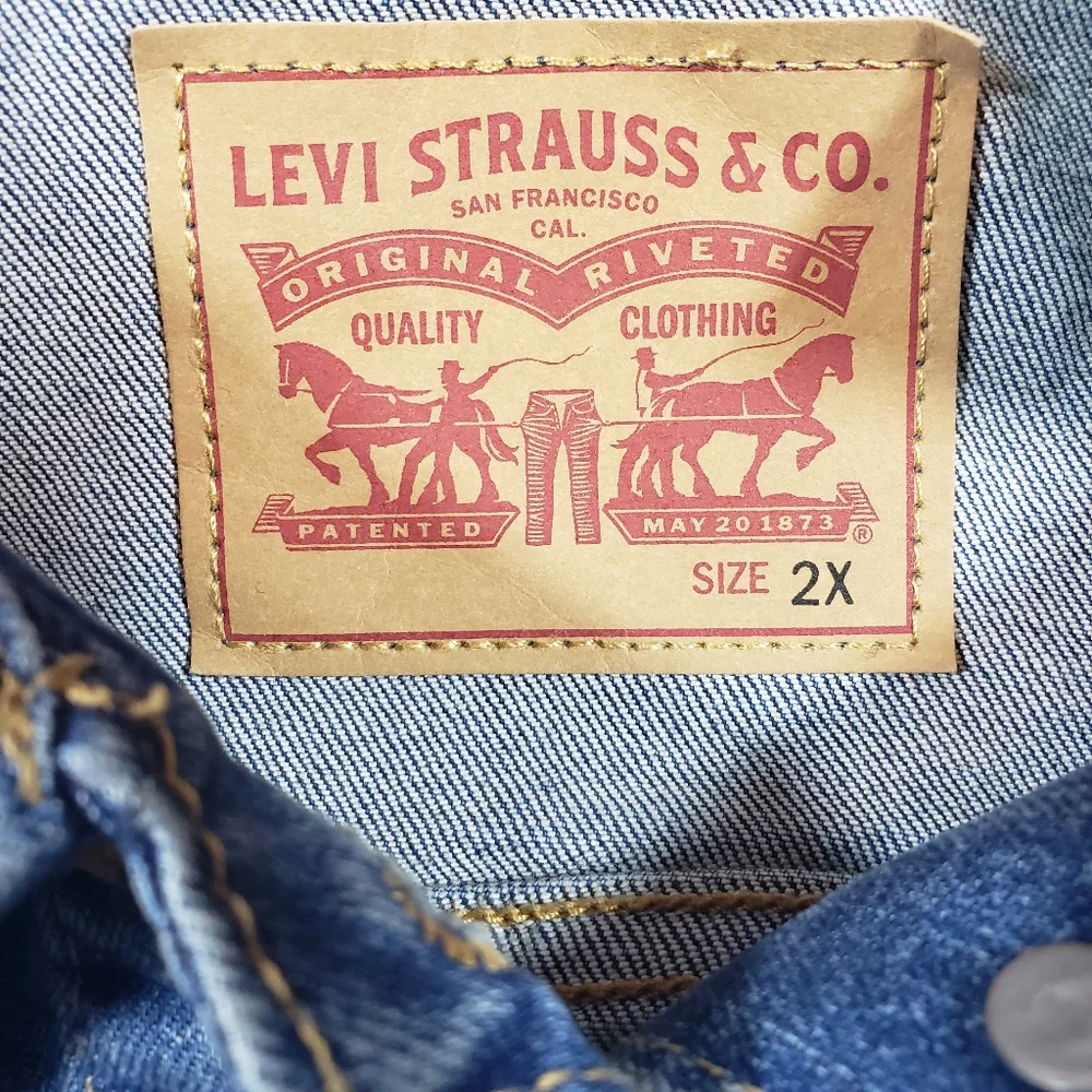 Levi's Trucker Jacket Men's Blue  Wash Denim 2X NWT - Picture 3 of 13